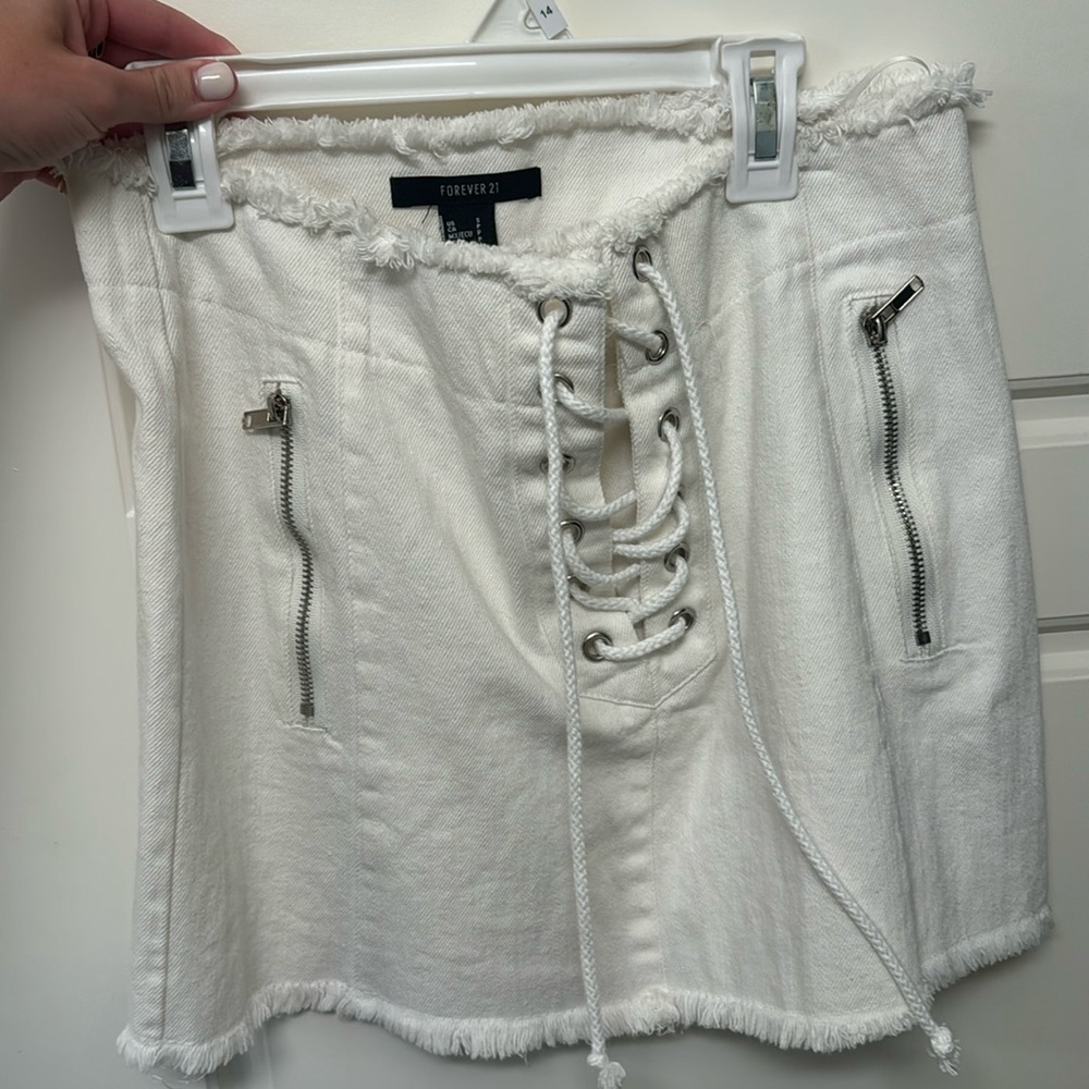 White skirt
